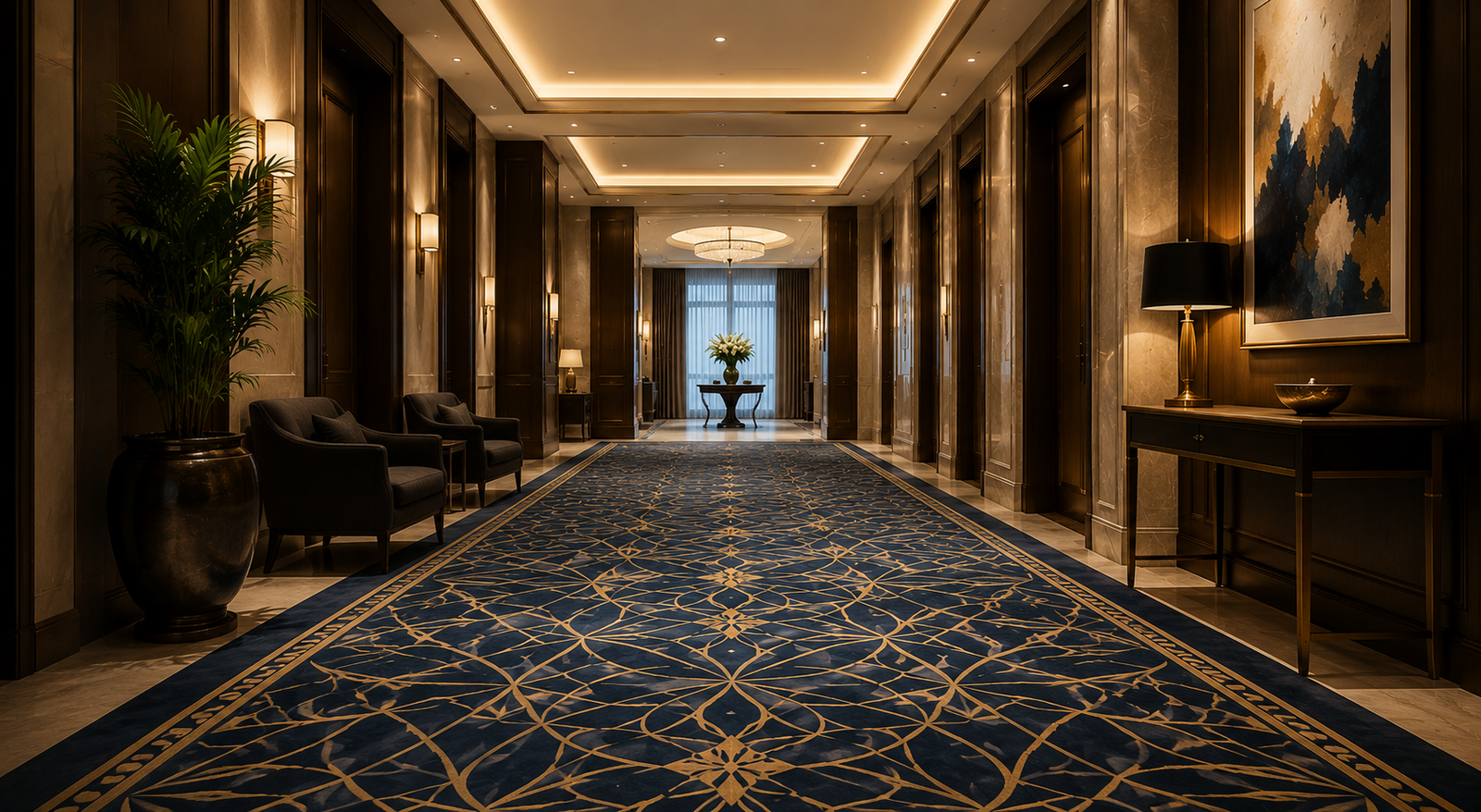 Custom hospitality carpet solution